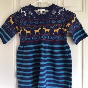 Knit winter dress (short sleeves)